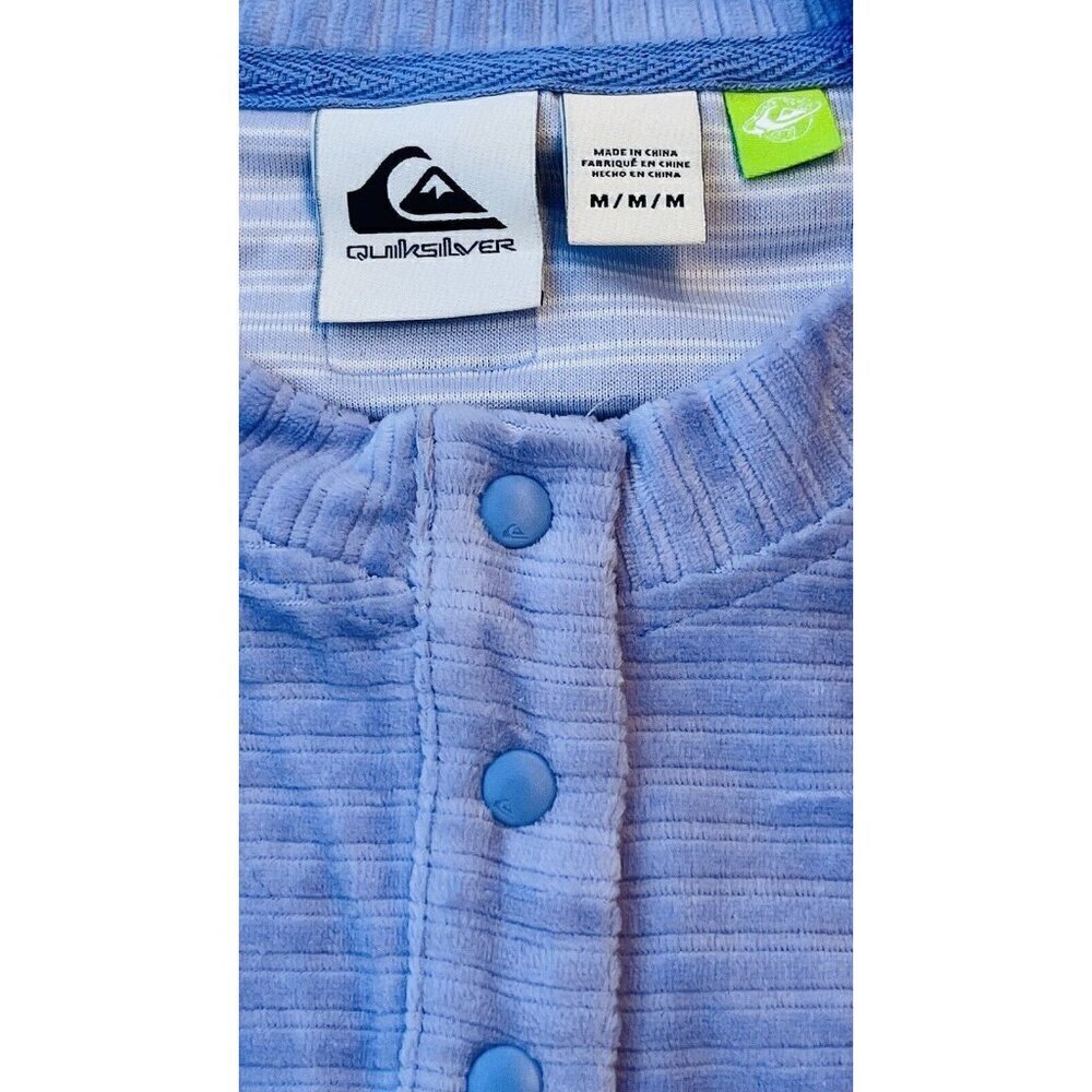 QUIKSILVER Organic Cotton Blend Newr Spot Henley Sweatshirt Size M EQWFT03102 - Picture 4 of 11